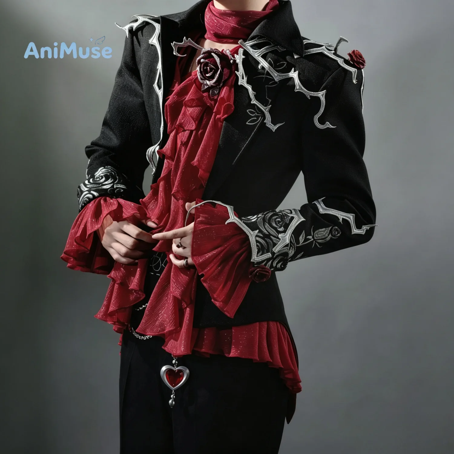 Identity V Komponist Frederick Kreiburg ‌   Cosplay-Kostüm Neues Schickes Outfit Halloween Karneval Spiel Anime Kleidung AniMuse