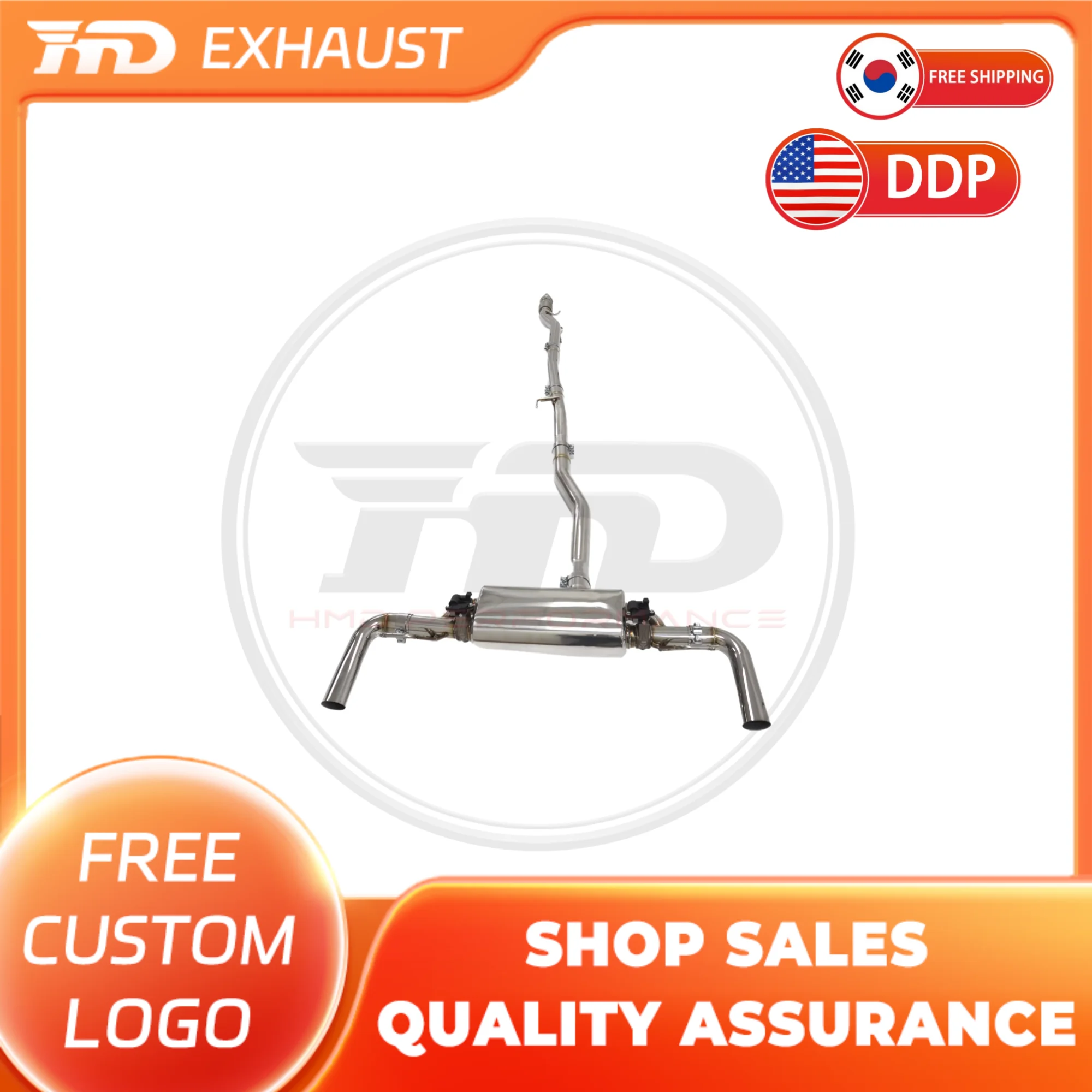 

HMD Hot Sale Exhaust System Stainless Steel Performance Catback Exhaust for Mercedes Benz AMG A35 W177 2.0T 2019+