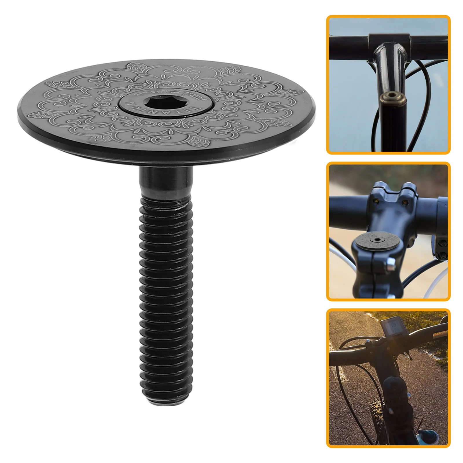 

1Set Bicycle Headset Top Cover 28.6mm Robust Upper Cap for Fork Assembly Secure Fit Ideal for Off Road and Urban Cycling