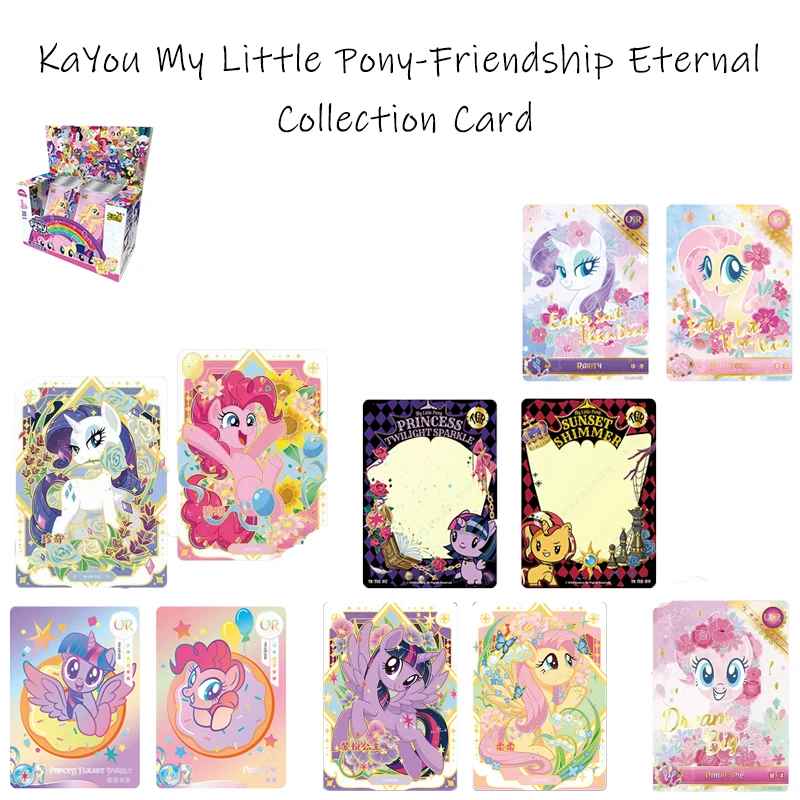 KAYOU Collection Cards My Little Pony - Vol.3 Rainbow Pack Series Holo Rare Collectible Cards Family Party Game Christmas Gift T