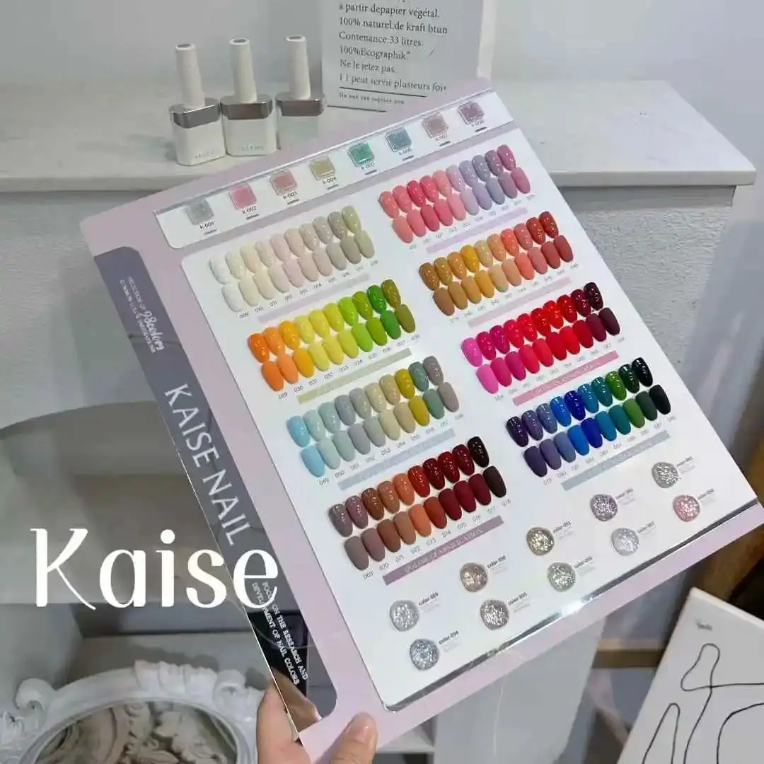 

KAISE 98-цветный гель для ногтей с цветной картой, маникюрный салон для ногтей, оптовая продажа, весна-лето, набор гель-лаков, замачиваемый УФ-светодиодный Varrnis
