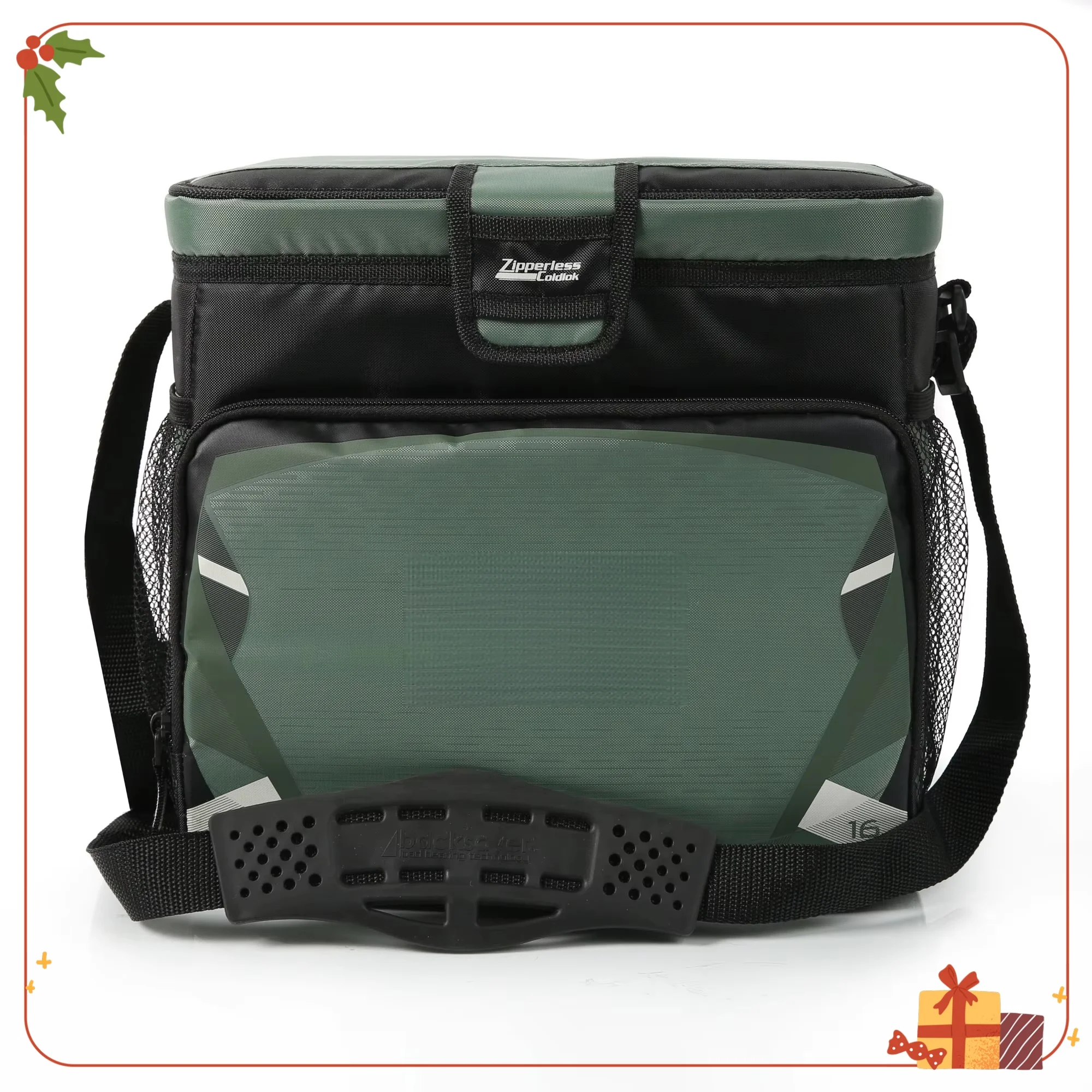 Weicher Kühler mit 16 Dosen und Reißverschluss, 11 Quart isolierter tragbarer Kühler für Strand und Picknicks