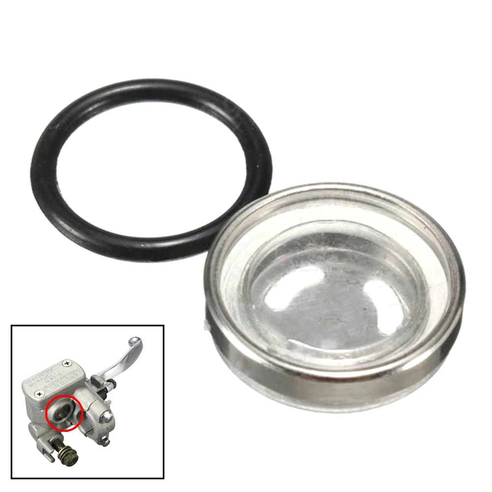 

1Set 18mm Motor Bike Brake Master Cylinder Reservoir One Sight Glass Lens Gasket Replacement Universal For Honda Suzuki Kawasaki