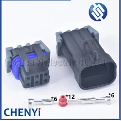 6 Pin Female or Male Automotive Waterproof Wire Connector Plug 12052848 12124107 For Car Wiring