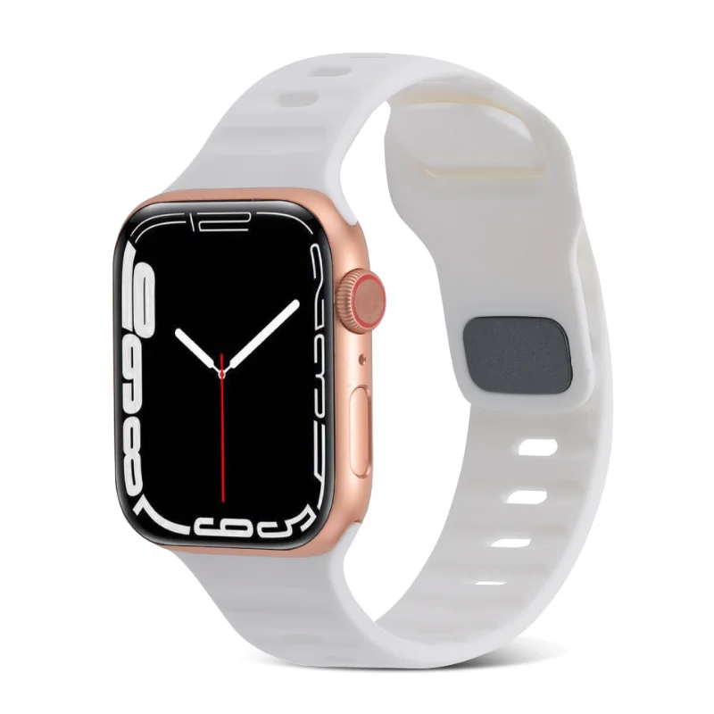 Silicone Strap For Apple Watch Band 44mm 45mm 42mm 40mm Sport Band Watchband Bracelet Iwatch Serise 8 7 6 5 4 Se Ultra Band 49mm