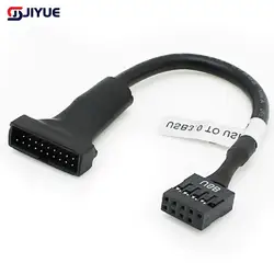 Motherboard Header Adapter Cord High Quality 1Pcs 20 Pin USB 3.0 Female To 9 Pin USB 2.0 Male For Computer PC Adapter Cord