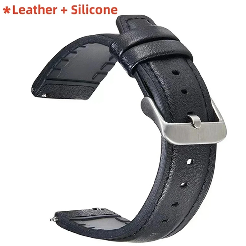 22-mm-Leder-Silikonarmband für Huawei Watch GT6 6Pro GT7 GT5 GT4 46 mm, Ersatzarmband für Samsung Galaxy Watch 3 45 mm, Gear S3. – Detail 10