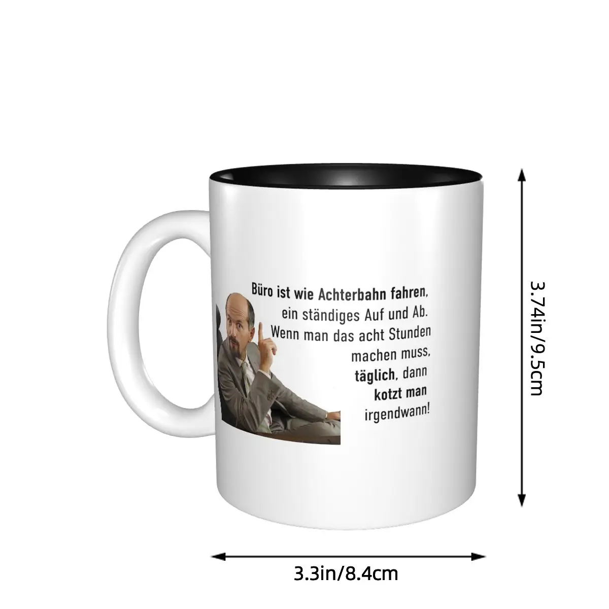 Stromberg Office Wisdom Quote Mug Funny Ceramic Coffee Cups Tea Mugs Milk Cup Drinkware Gifts for Friends