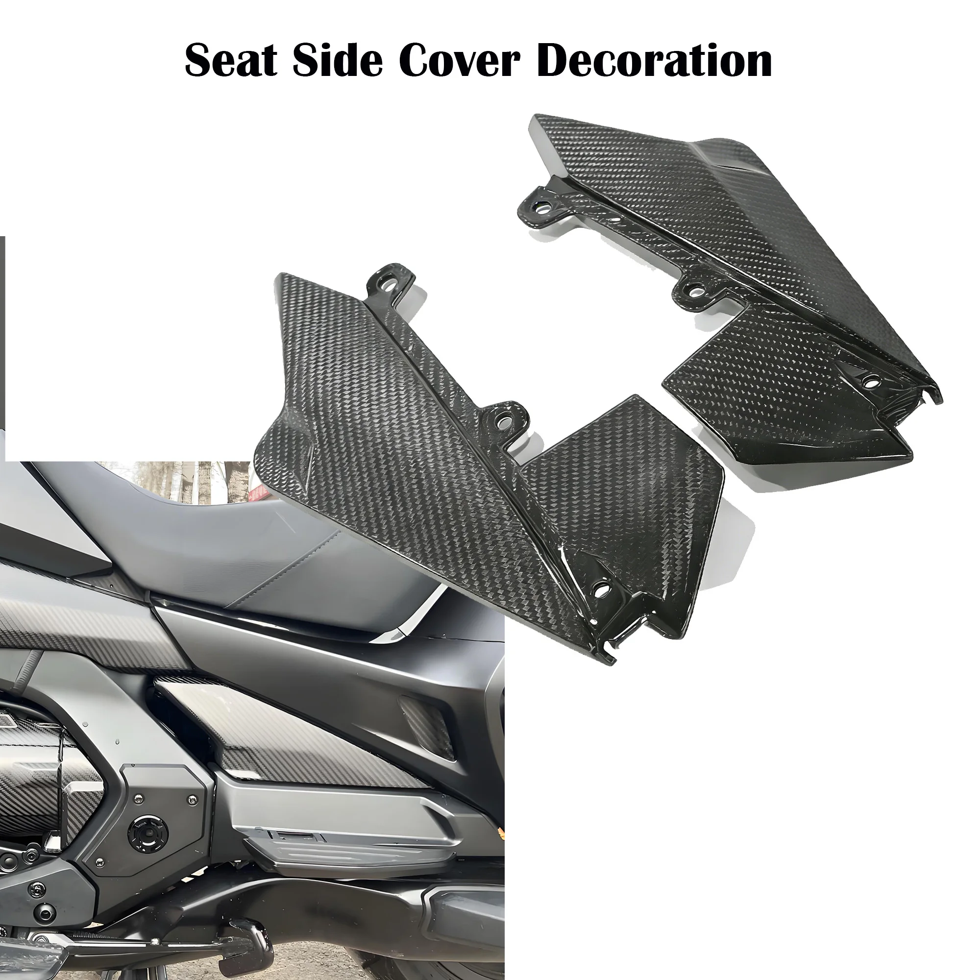 for Honda Golden Wing DOLD WING GL1800 new model frame blackened carbon fiber seat cushion side cover decoration 18-24 years