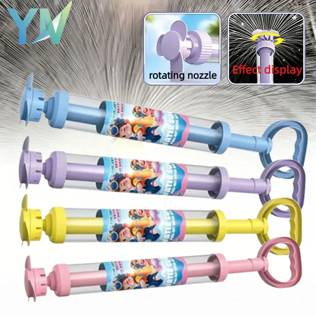 

Large Capacity Double Nozzle Water Spray Toy for Kids Water Fight Splash Blaster Pull String Outdoor Summer Beach Play