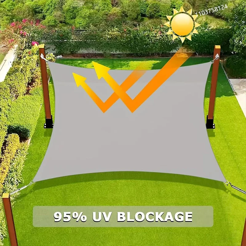 Waterproof Sun Shade Sail UV Block Canopy for Outdoor Patio Garden