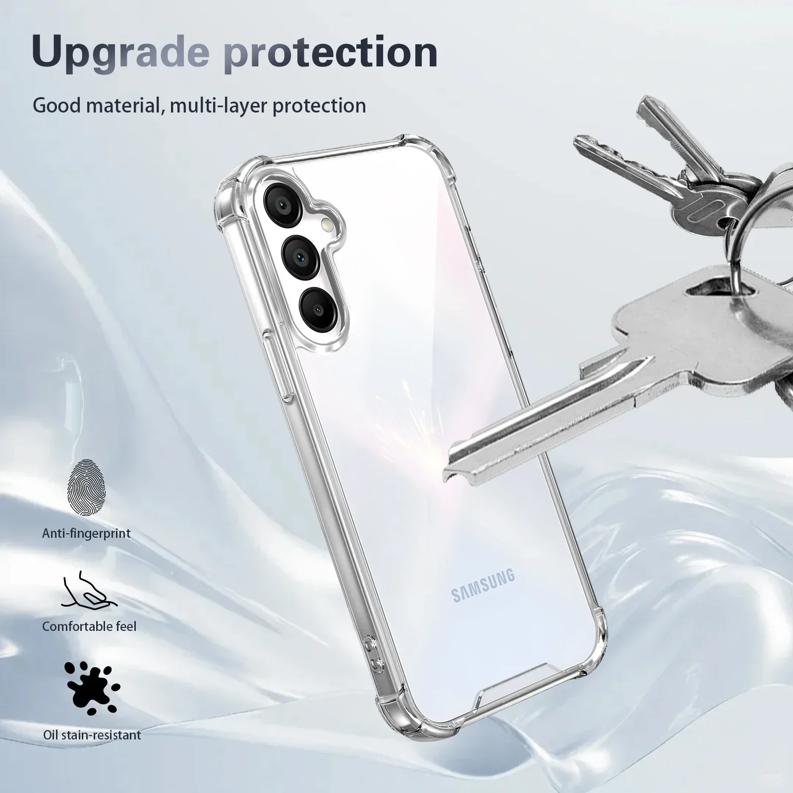 Stoßfeste Transparente Weiche Hülle für Samsung Galaxy A57 A37 A17 A56 A36 A55 A35 A26 A16 A15 5G Handy-Schutzhülle – Detail 10