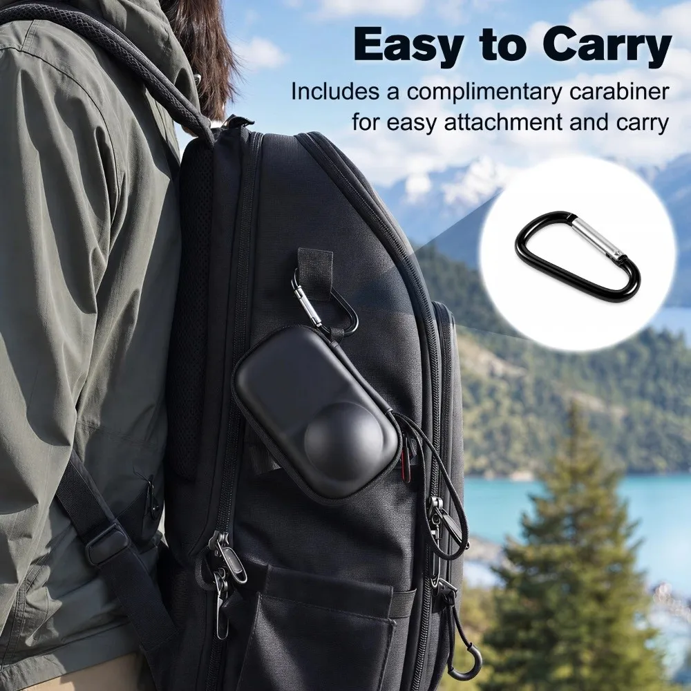 Portable Camera Mini Body Bag Waterproof Dual‑Zipper Storage Bag Lightweight Shockproof Organizer Case for Insta360 X6
