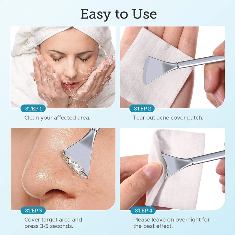 Face Skin Care Pore Prep เครื่องมือสแตนเลสไม้พายผิวสิว Popper สิว EXTRACTOR Blackhead Remover ทําความสะอาดผิวหน้าลึก