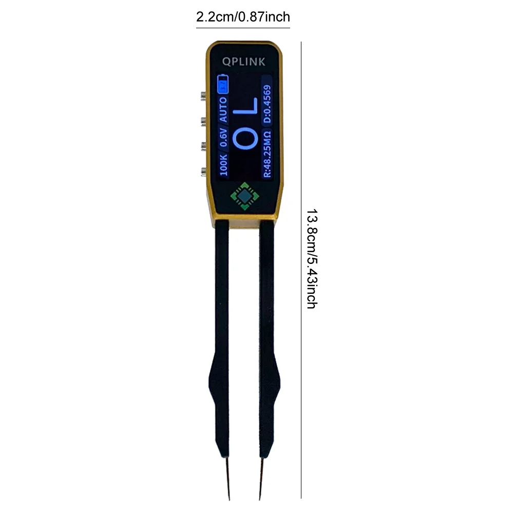 Pinzetta digitale intelligente LCR SMD ESR Tester 100kHz Multimetro automatico Strumenti Resistenza Capacità Induttanza Test di continuità