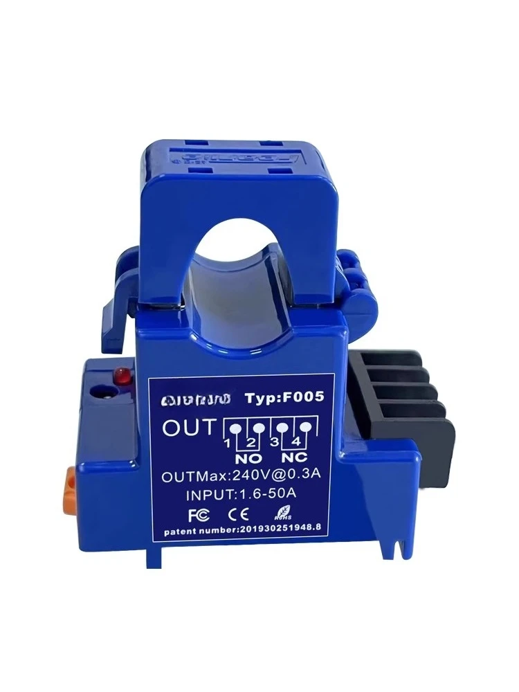 

Current sensing switch, linkage device control relay output, current sensor overload protection