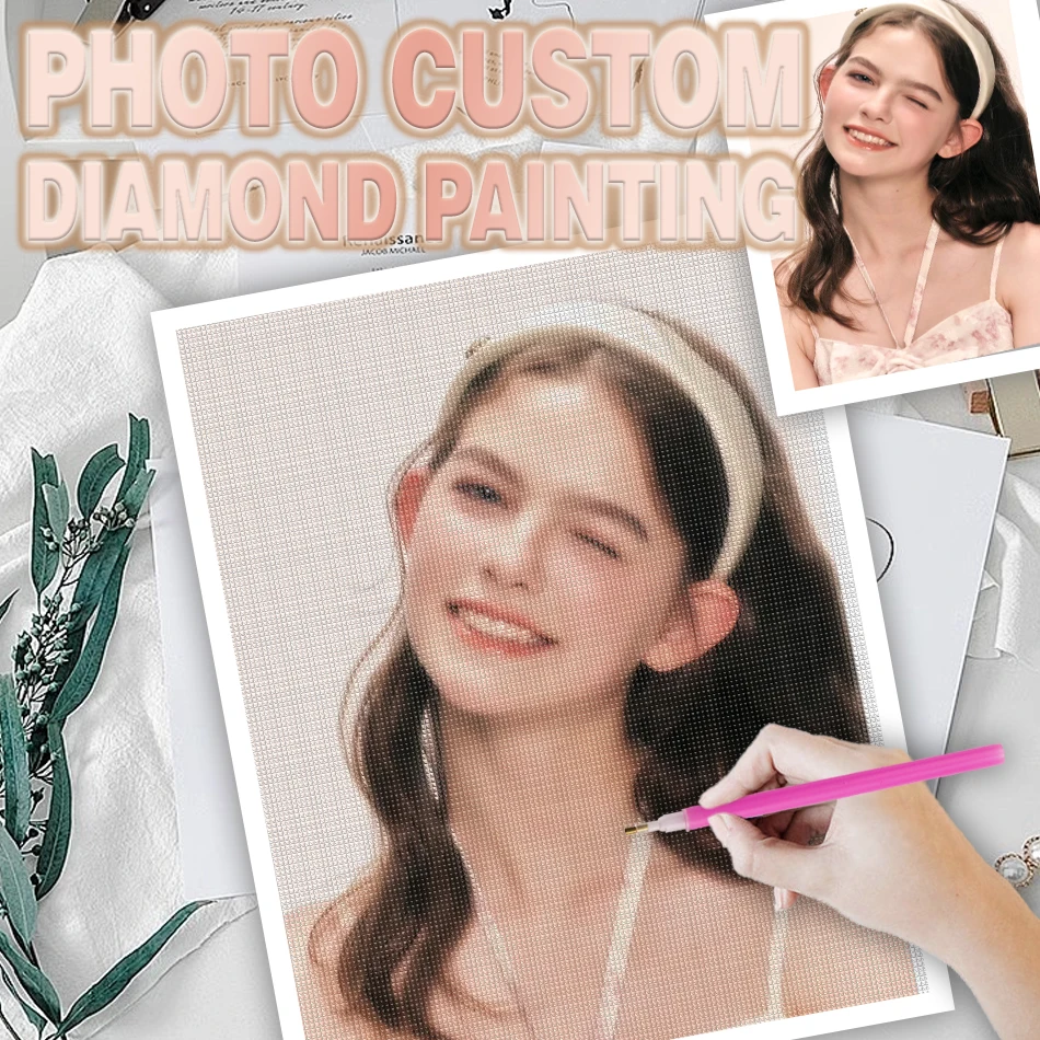 

CHENISTORY Photo Custom Diamond Painting DIY Rhinestone Pictures Full Square Round Diamond Mosaic Embroidery Wall Decor