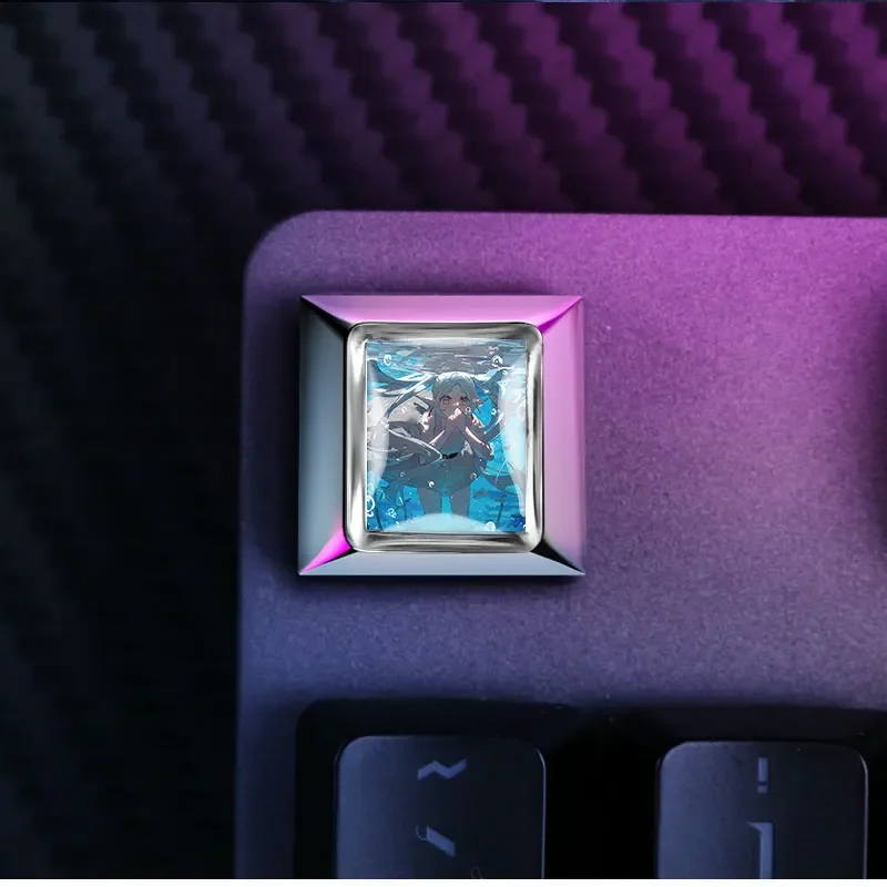 Frieren: Beyond Journey's End Keycap Custom Kirsite Cherry Profile Cross Shaft Keycaps Single R4/TAB/Enter/BACKSPACE