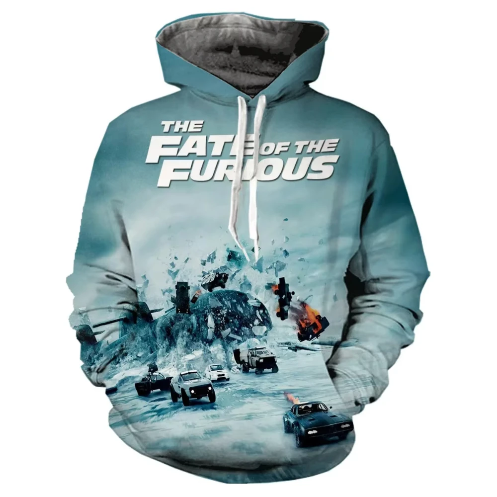 

Movie The Fast And The Furious 3D Hoodies Men Women Oversized Hoodie Pullovers Hooded Sweatshirts Tracksuits Coats Kids Clothing