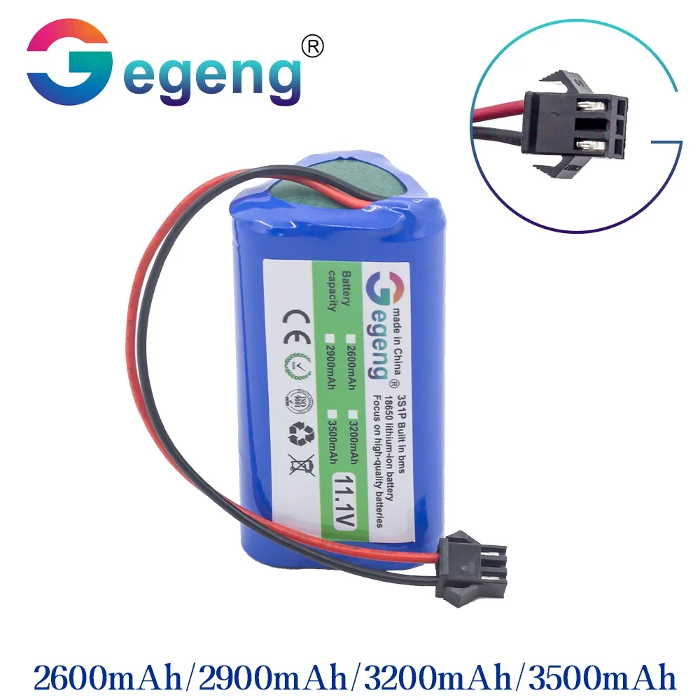 11.1V 3500mAh 3200mAh 2900mah 2600mAh Li-Ion Rechargeable Battery Pack For Ecovacs Robot Vacuum CEN330 CEN331 CEN332 CR330 CR331