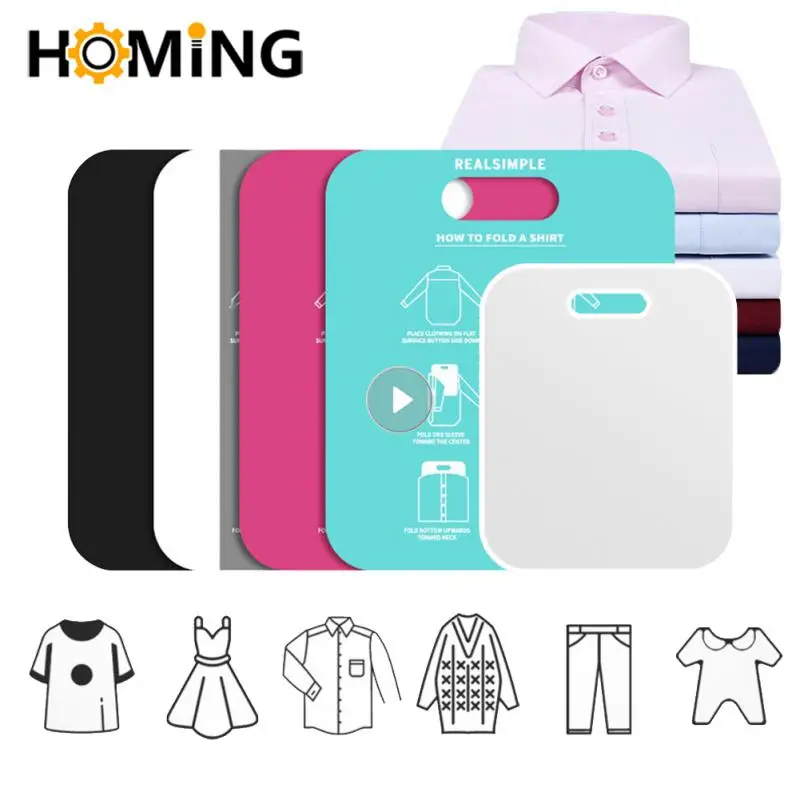 Lazy Person Clothes Folding Board Convenient T Shirts Dress Closet Fold Organizer Quick Save Time Household Essentials Laundry