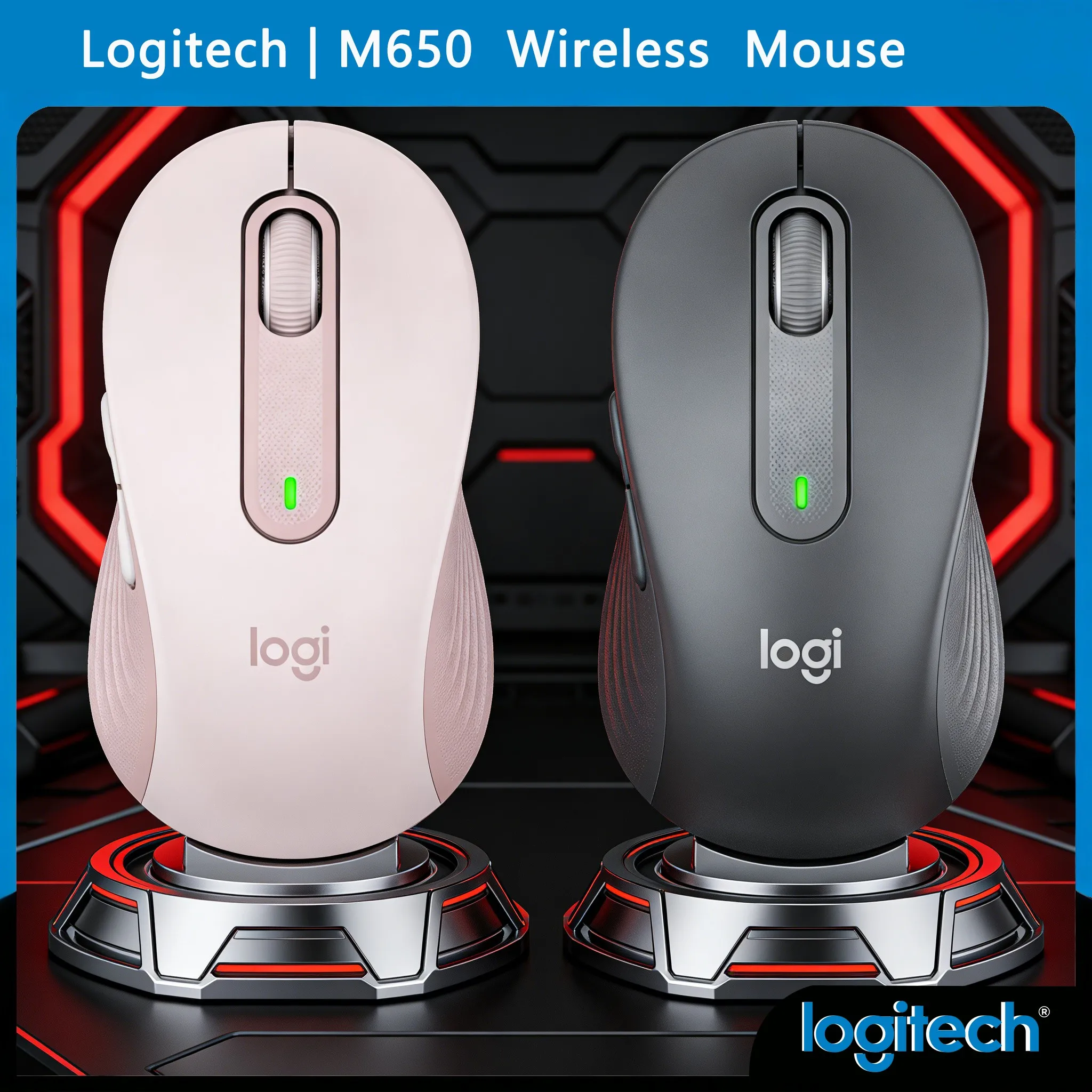 

Мышь Logitech M650/M650/M650LL с эргономичным захватом — комфорт для рабочих дней более 8 часов