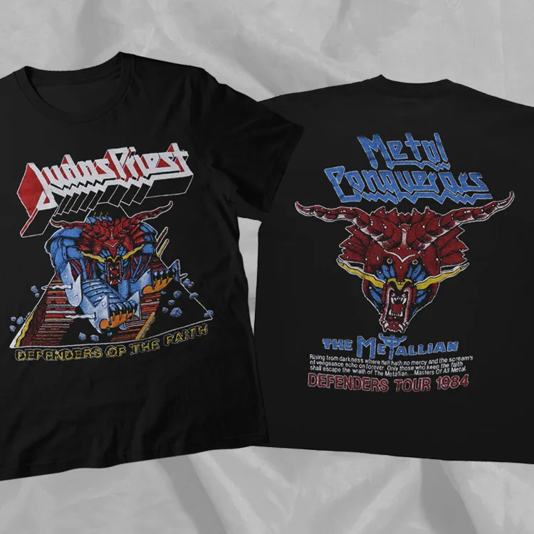 

Vintage 1984 Judas Priest Defenders Of The Faith Tour Double Sided T-Shirt