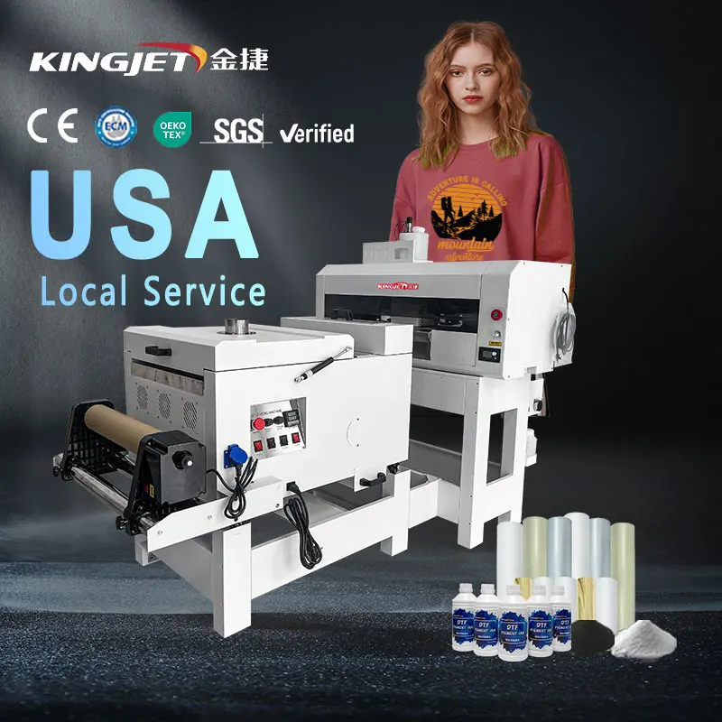 

Kingjet USA Pro Dual Head DTF Printers 30cm with Oven DTF Printer