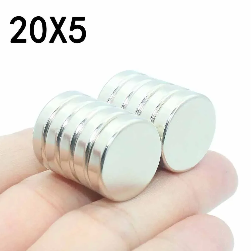 5/10/15 Pcs 20x5 Neodymium Magnet 20mm x 5mm N35 NdFeB Round Super Powerful Strong Permanent Magnetic imanes Disc 20*5