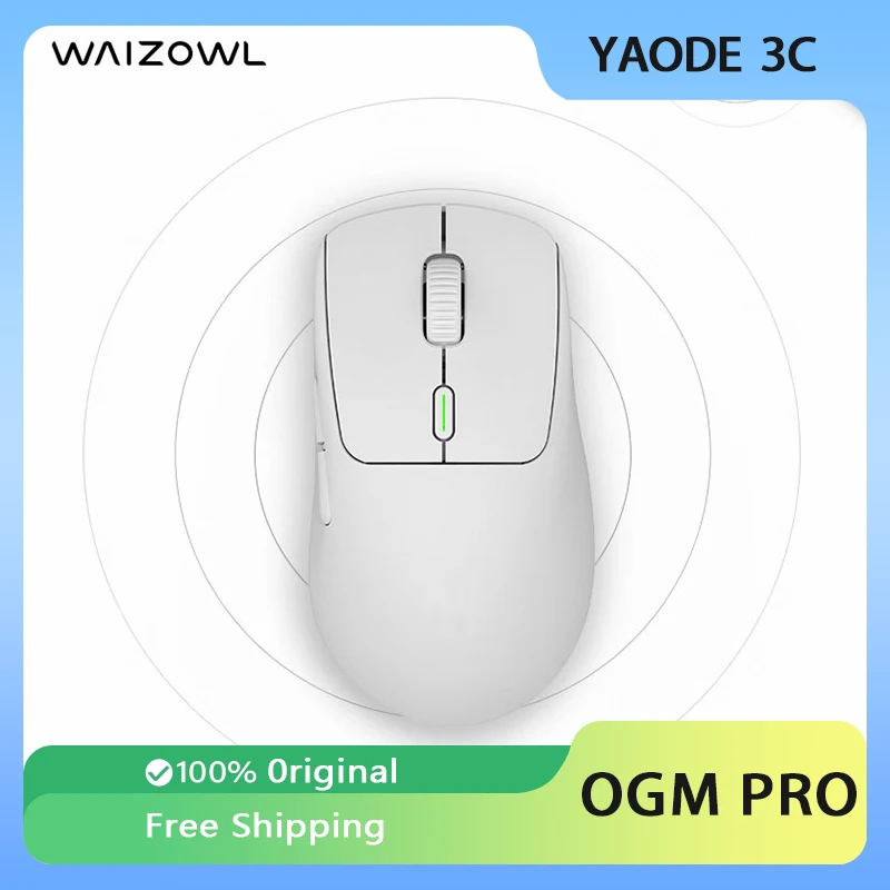 

Waizowl OGM PRO Gaming Mouse Wireless Bluetooth 3 Mode Paw3950 Nordic Lightweight 32000DPI Mouse Office Gamer Accessory