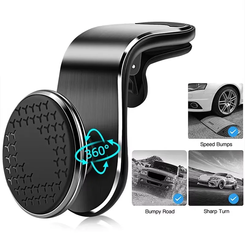 

Magnetic Car Phone Holder Stand Air Vent Magnet Car Mount GPS Smartphone Mobile Support In Car Bracket for iPhone Samsung Xiaom