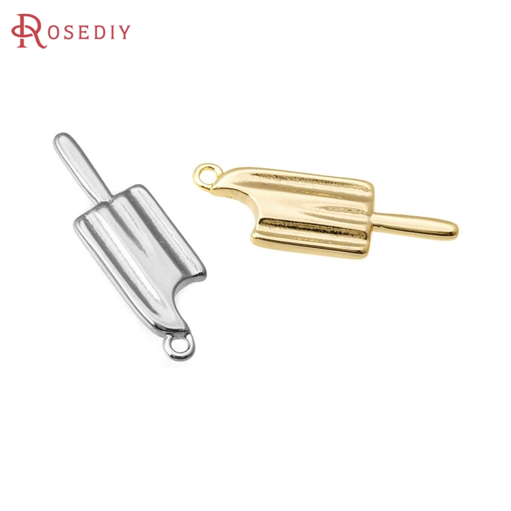 

4PCS 18K Gold Color Brass Popsicle Charms Pendants High Quality Diy Necklace Earrings Jewelry Accessories Making Supplies