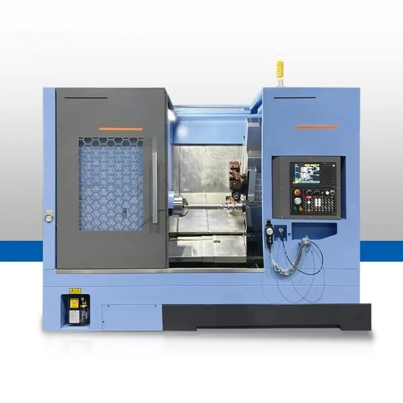 DONGS-TCK52DY Heavy Duty Automatic Slant Bed CNC Turning Center with Single Spindle Control Live Tooling-Competitive Price