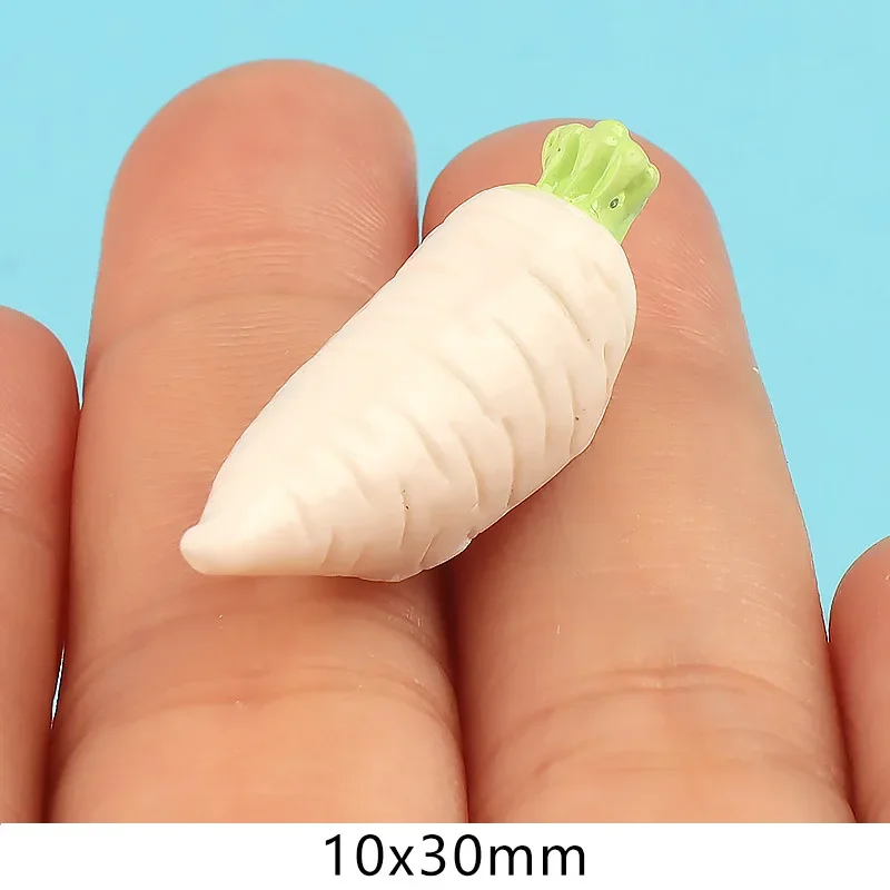 Kawaii Resin Mini Vegetable Fake Food Crafts Materials Embellishment Flatback Cabochans Cabochons