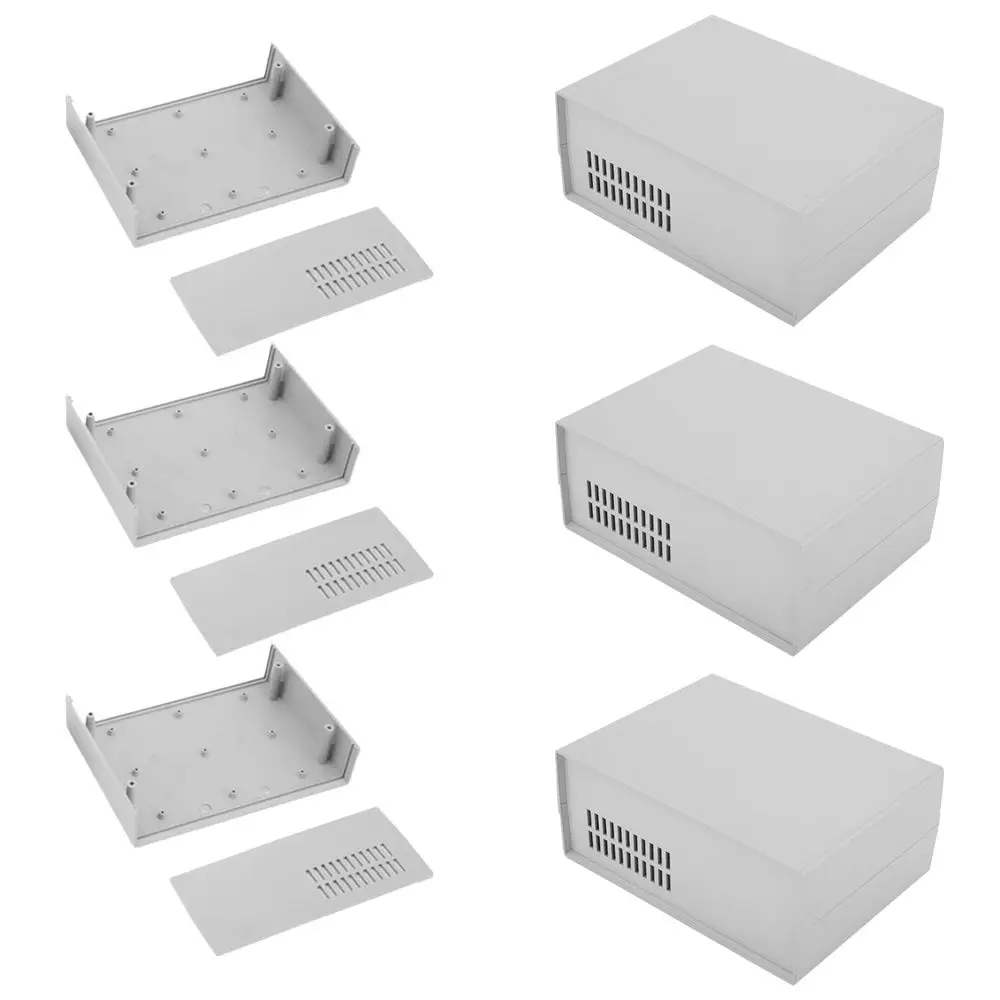White ABS Plastic DIY Instrument Case Waterproof Cover Project Electronic Project Box Heat Dissipation Shell