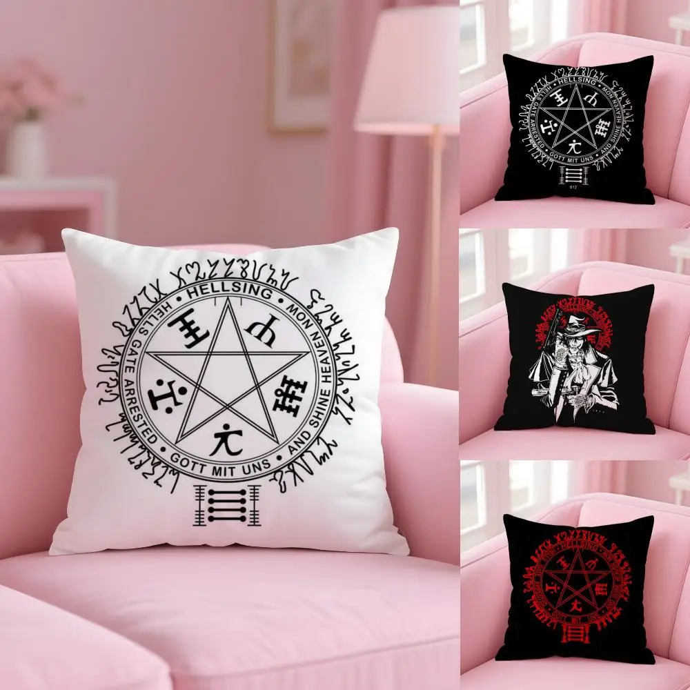 Anime C-Castlevania Cushion Cover Soft Short Plush Double-Sided Printing Home Decor Machine Washable Pillow Case Gift
