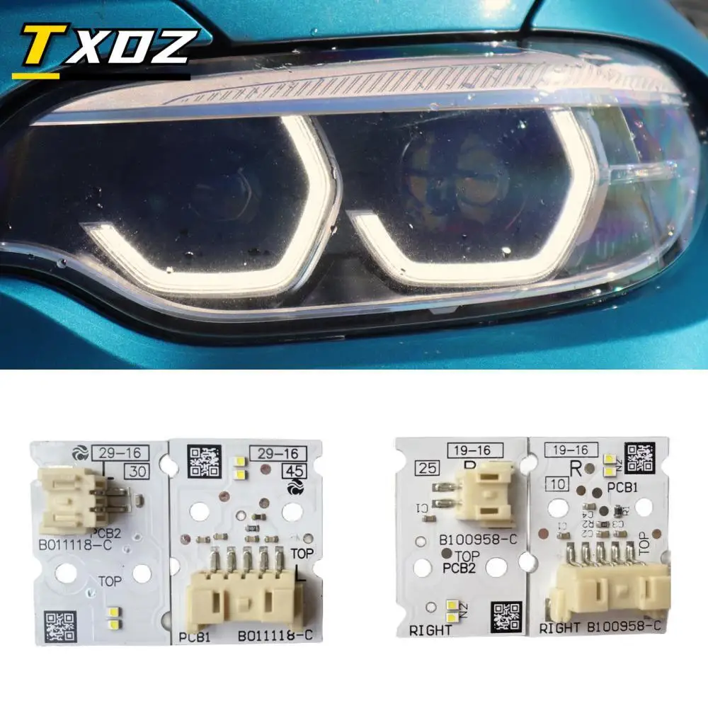 White DRL Angel Eye boards For 2018 - 2021 BMW 2 Series F23 F22 220i 230i M240i F87 M2 LCI Daytime Driving Light 63117494851