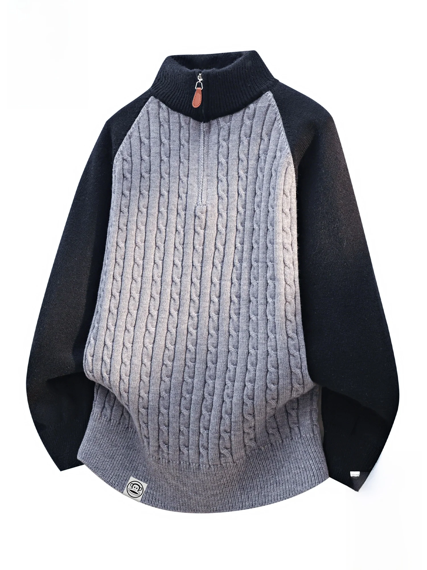 

Мужской вязаный свитер Paul Frank на молнии: теплый, модный, молодежный, для осени и зимы, повседневная одежда из прочного материала