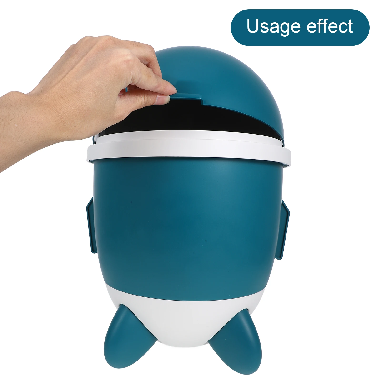 

Unique Trash Can Sturdy Plastic Wastebasket Multifunctional Rubbish Can For Bedroom Bathroom