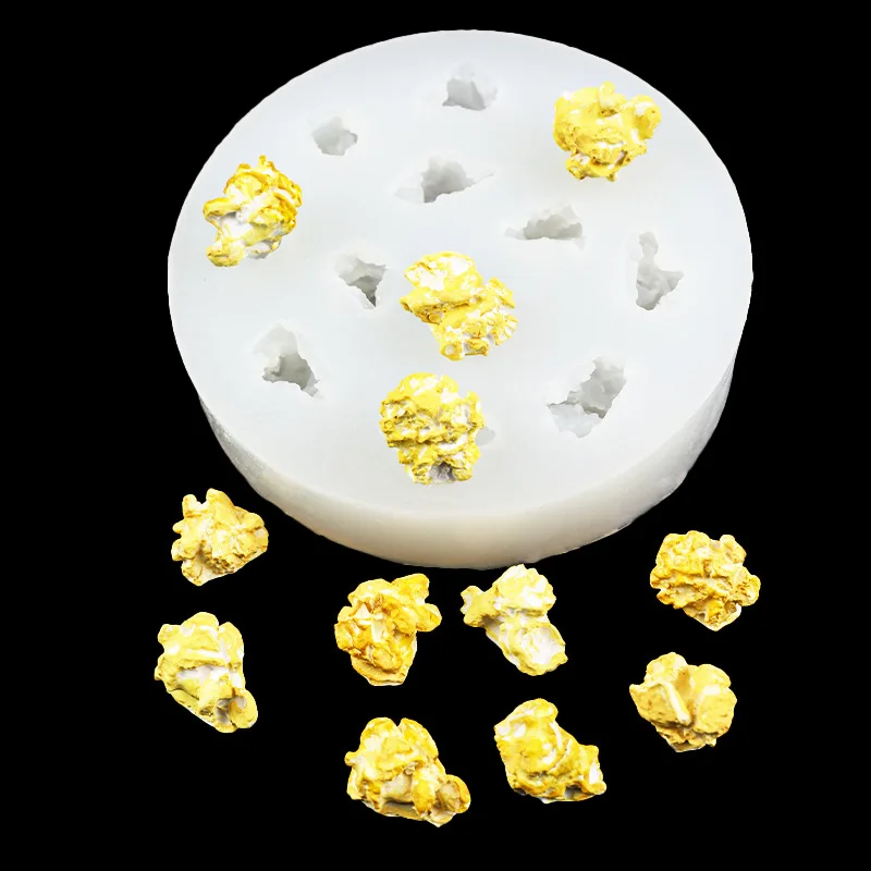 12-hole Popcorn Silicone Molds Fondant Candy Chocolate Jelly Cake Making Molds DIY Cake Decoration Soap Baking Accessories