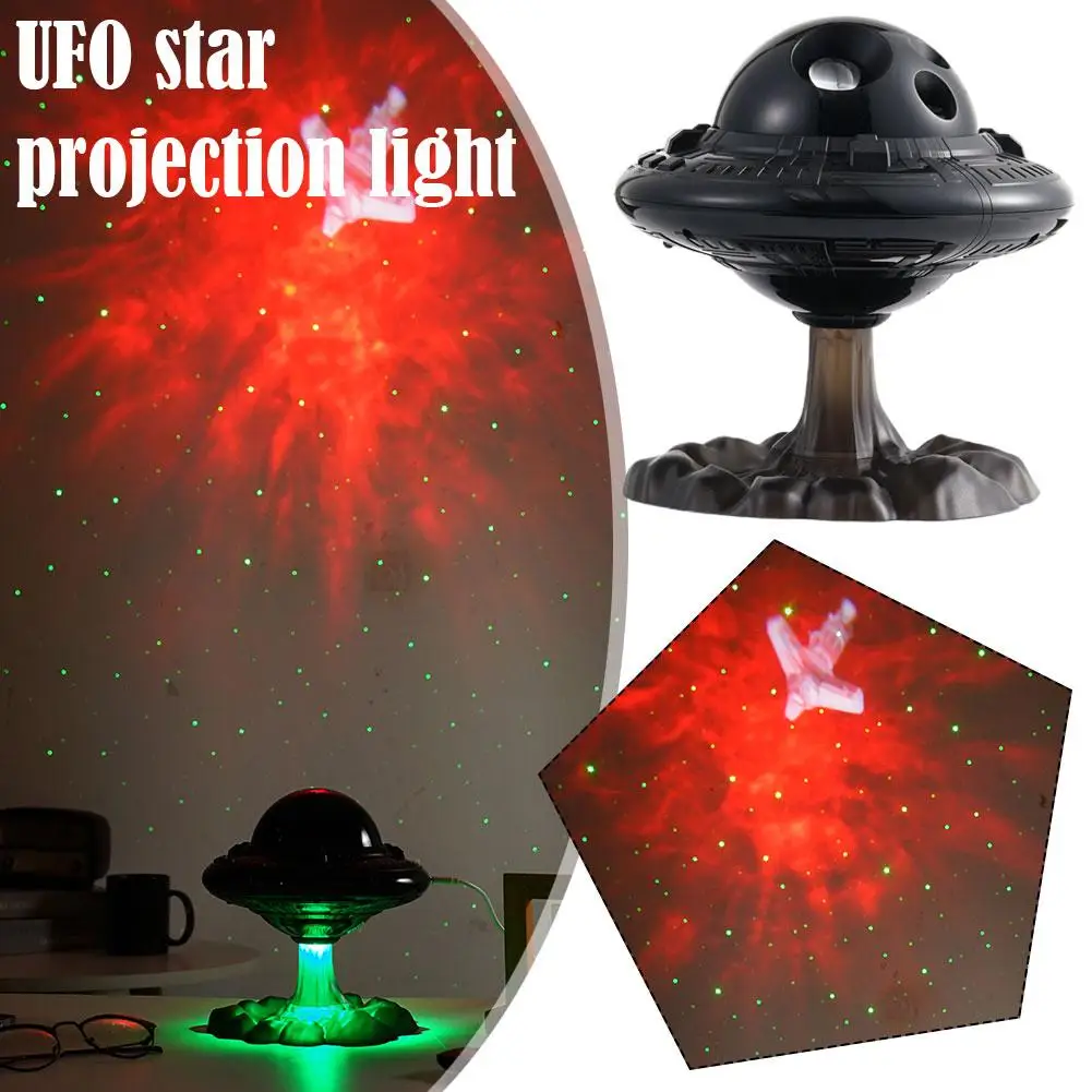 

UFO Star Projector Galaxy Projector for Bedroom Starry Nebula LED Lamp with Timer and Remote Night Light Projector for Kids E9B8