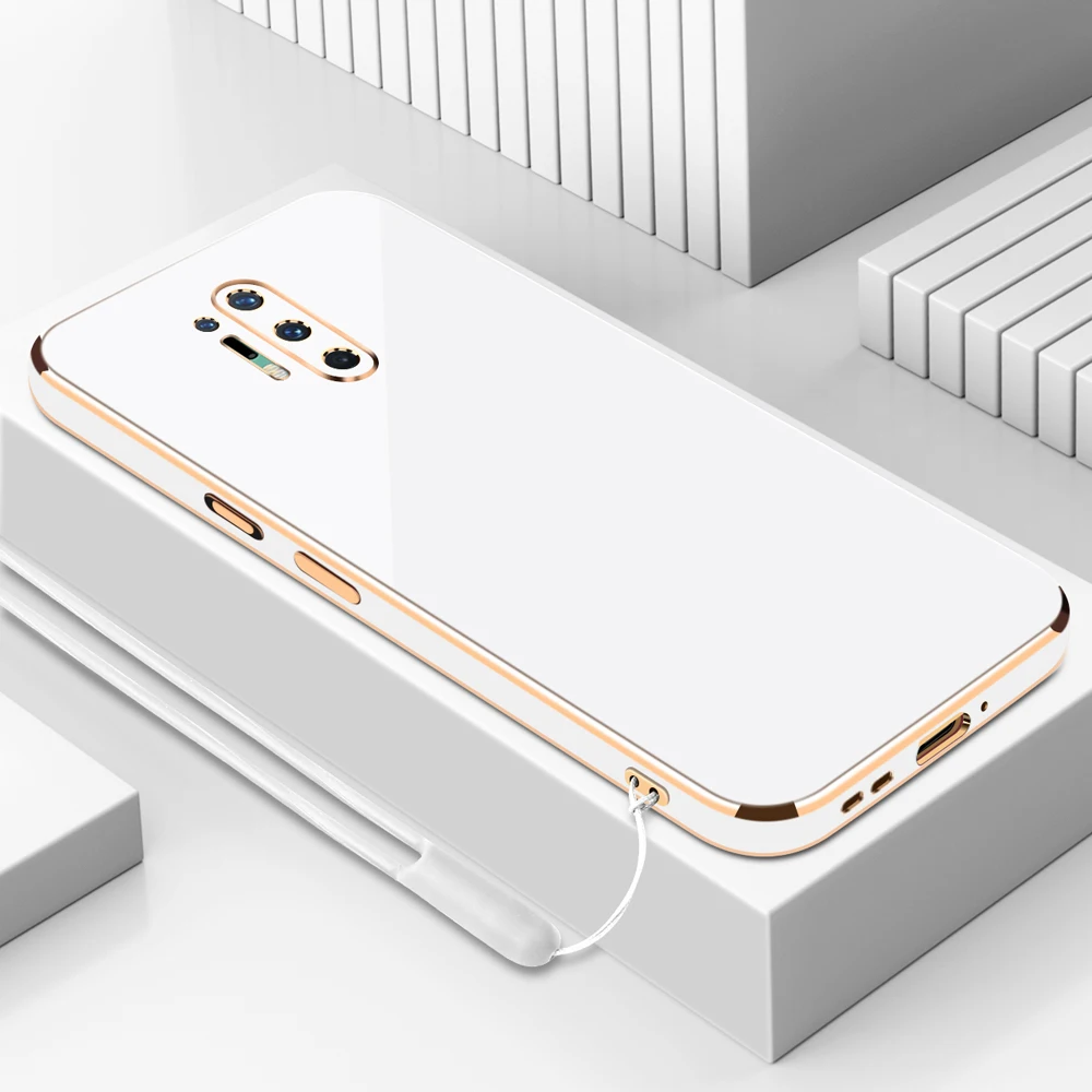 For OnePlus 8 Pro Case 1+8 Pro Phone Case One Plus 8pro IN2023 IN2020 IN2021 IN2025 Luxury Square Plating Shockproof Back Cover