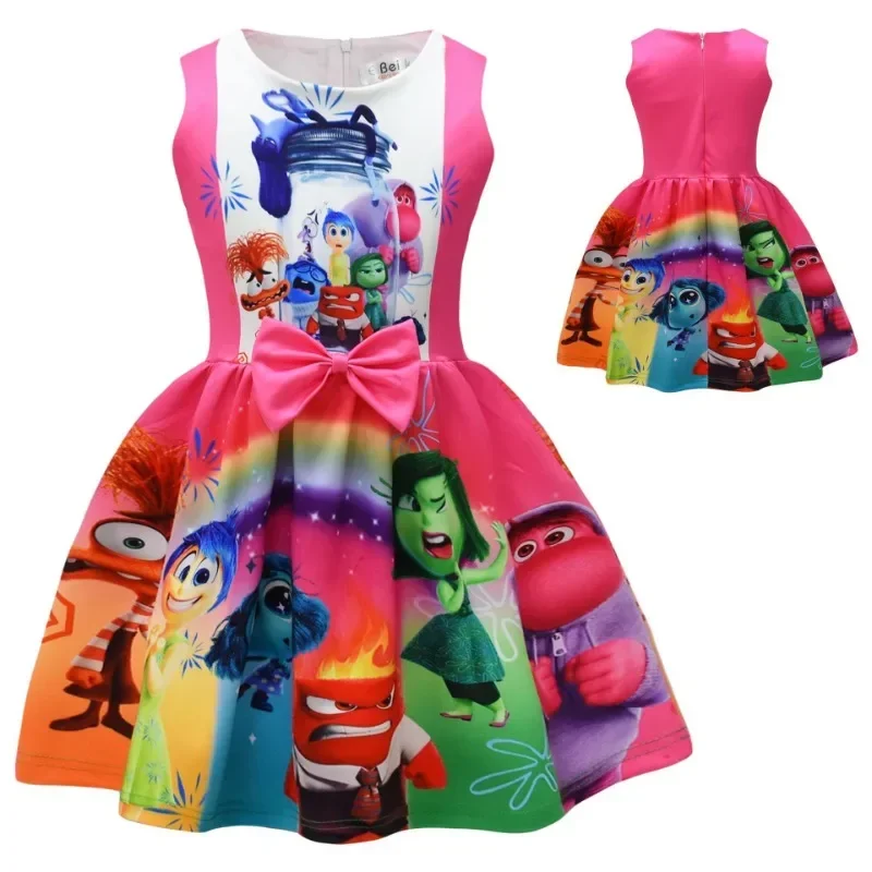 Disney Inside Out 2 Anime Figures Joy disgusto Dress Cosplay Party Performance Costume abiti carini ragazze regali di festa di compleanno