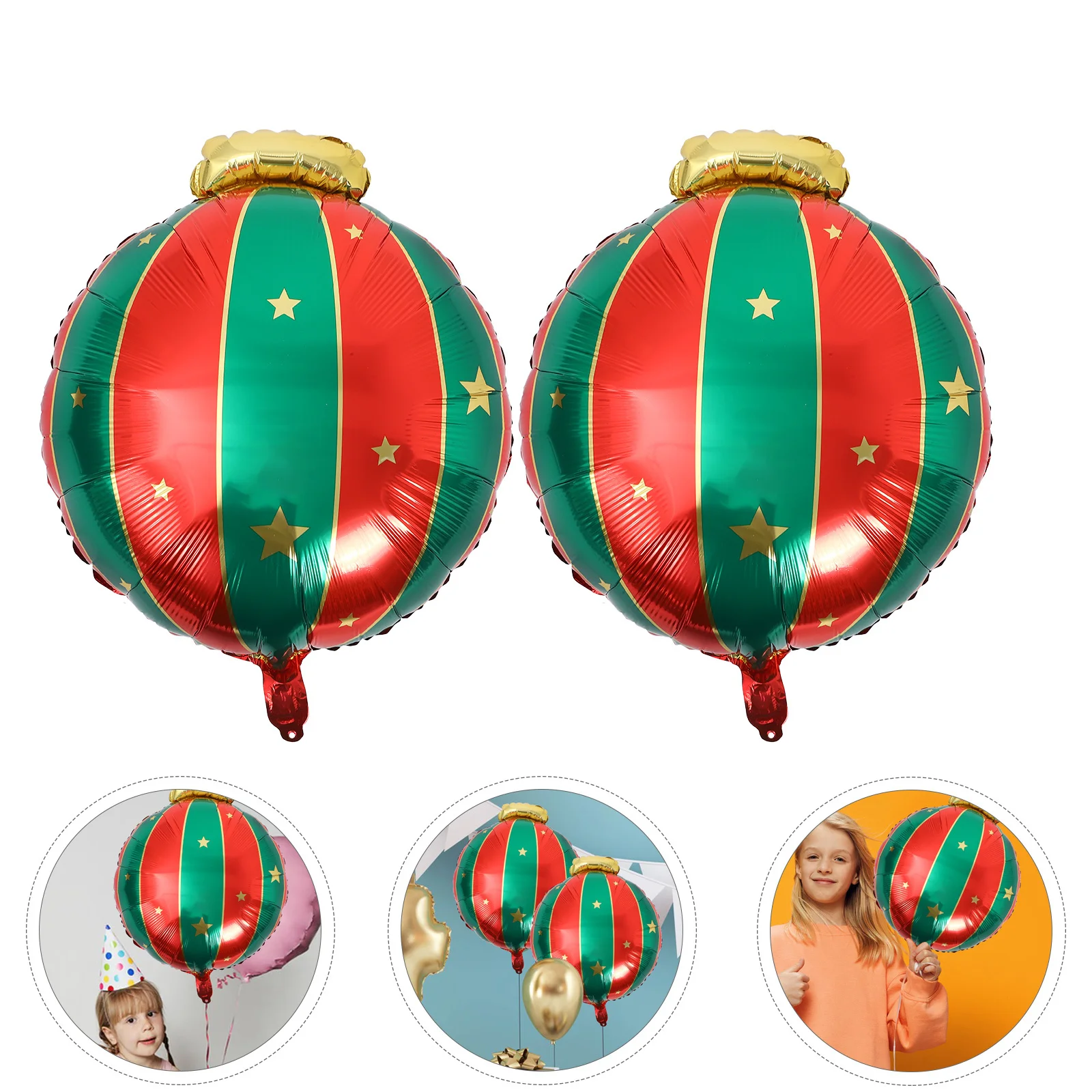 

5Pcs Christmas Balloons Aluminum Foil Party Decorations Creative Xmas Balloon Decor Photo Props Indoor Outdoor Party Supplies