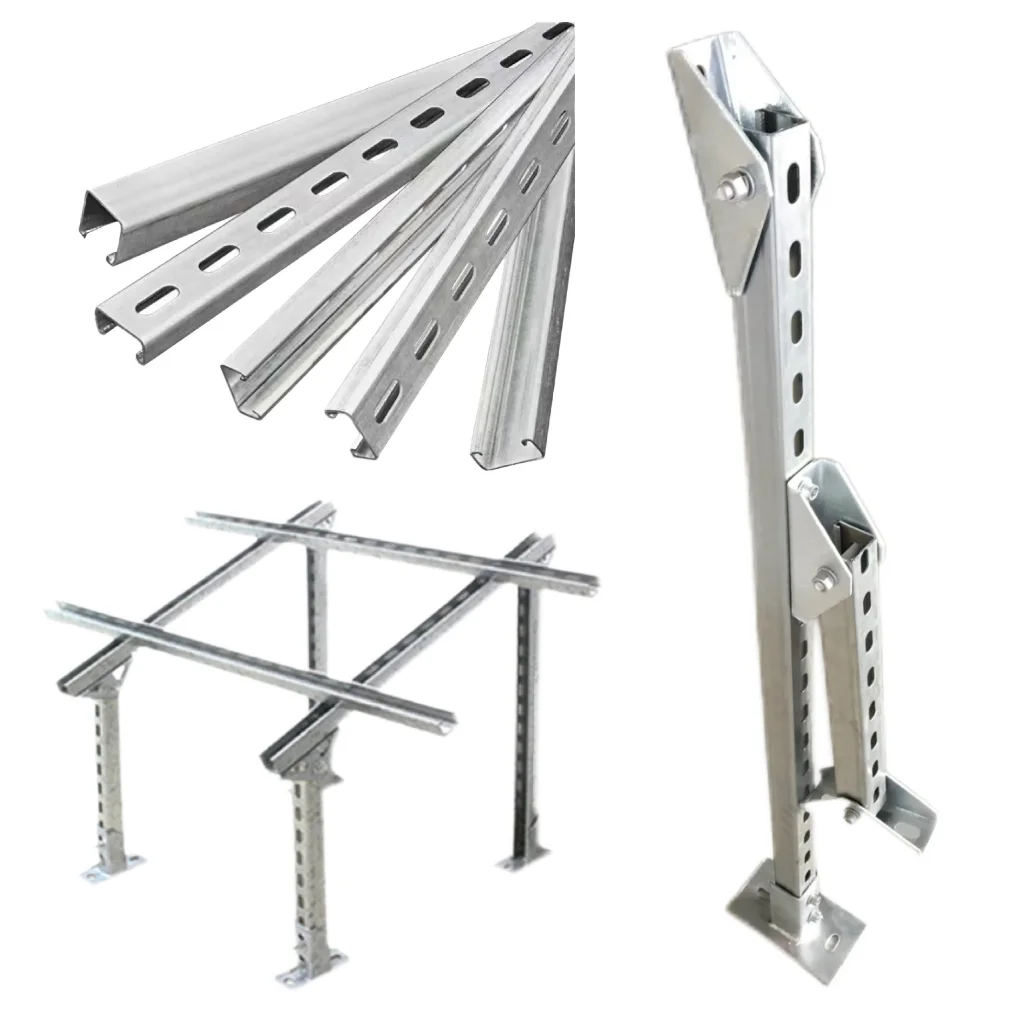 New Material Zinc&Hot-Dip Galvanized Magnesium Solar Ground Bracket Structure or Solar Panel Ground Mounting System Racks