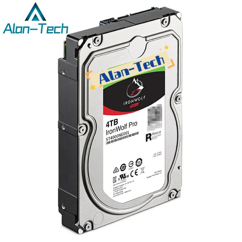 Disque dur HDD d'origine pour serveur NAS, Sea-gate Iron Wolf Pro, ST4000NE001, 4 To, SATA, 6G, 3.5 pouces, 7.2K