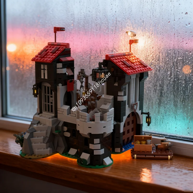 

1018pcs MOC Castle Wolfstone Wolfpacked Model Building Blocks Construction Assemble DIY Idea Christmas Gift Kids Toys Birthday