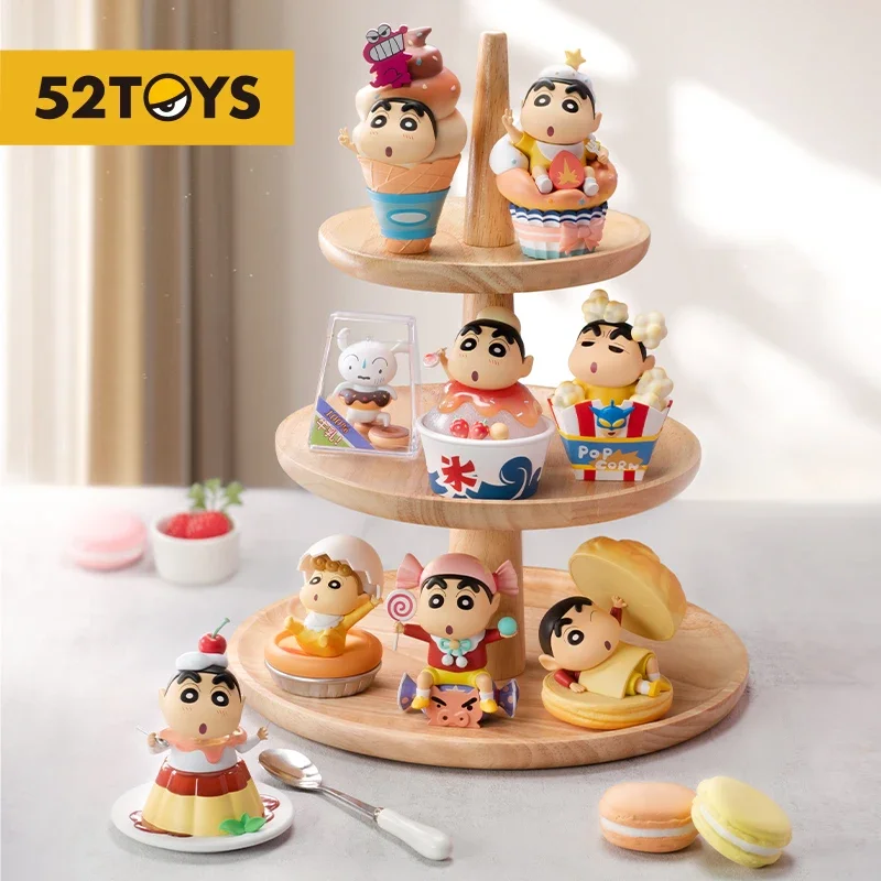 

52TOYS Blind Box Crayon Shin-Chan Dessert Time, Action Figure, Popular Collectible Art Toy Hot Toys Cute Figure Creative Gift