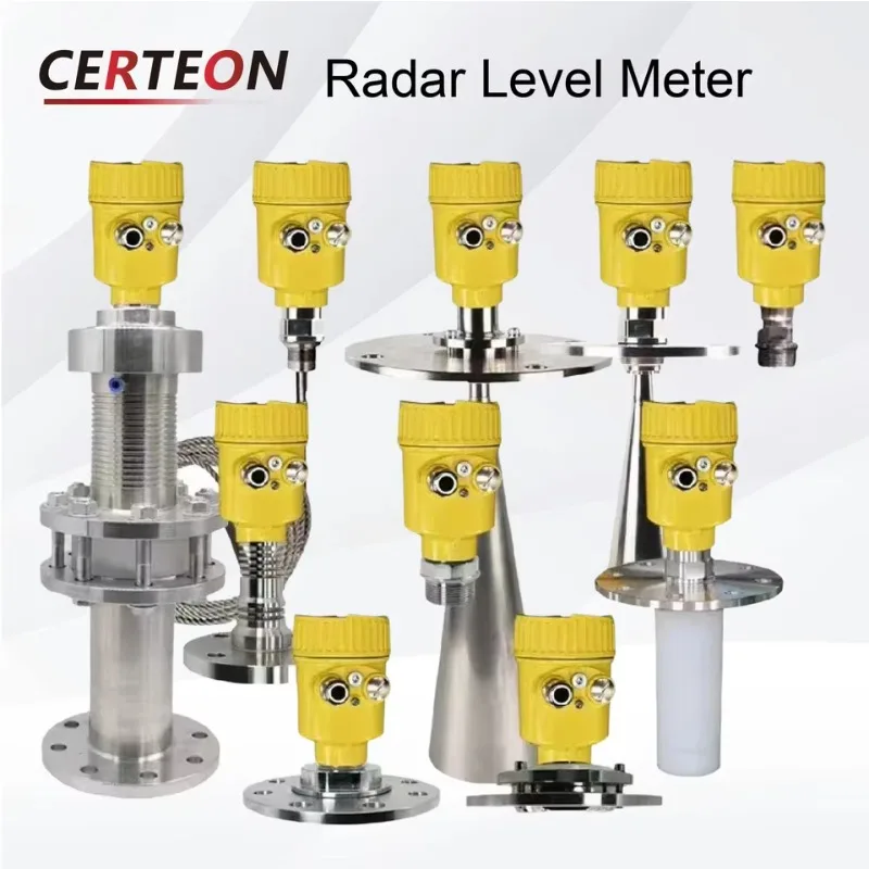 0-35M Radar Level Transmitter Industrial Tank Compact HighFrequency 80GHz NonContact Gauge Meter Instrument Radar Level Sensor