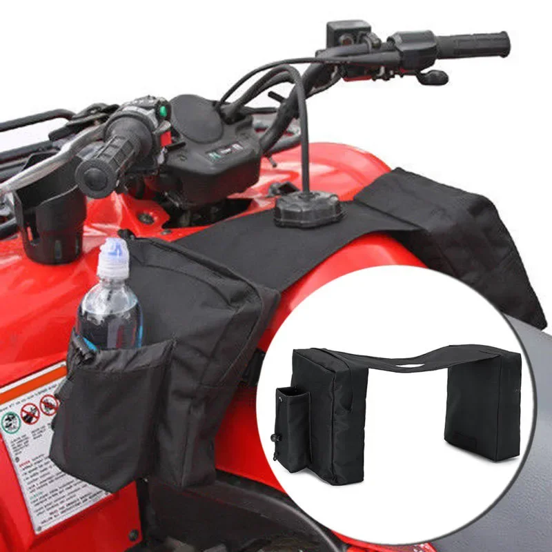 

ATV Tank Bag Saddlebag Mobile Fuel Tank Cup Holder 600D Oxford Cloth For Polaris Dirt Bike Ski-doo 21*28*26cm